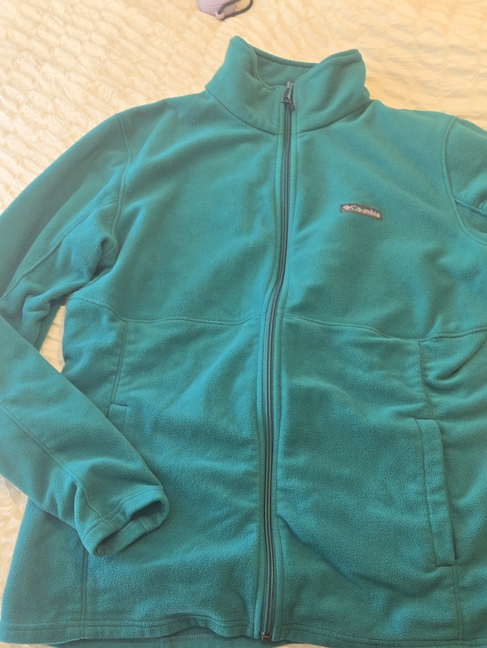 Columbia Teal Full-Zip Womens Fleece Jacket